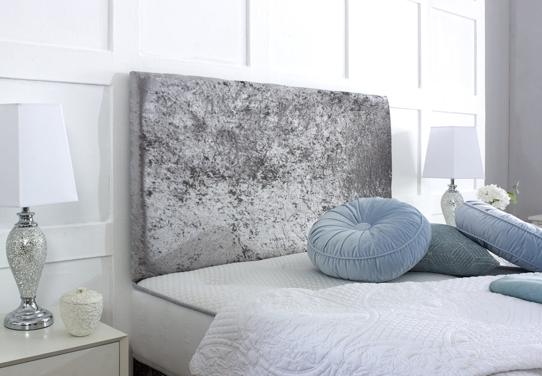 Plain velvet outlet headboard